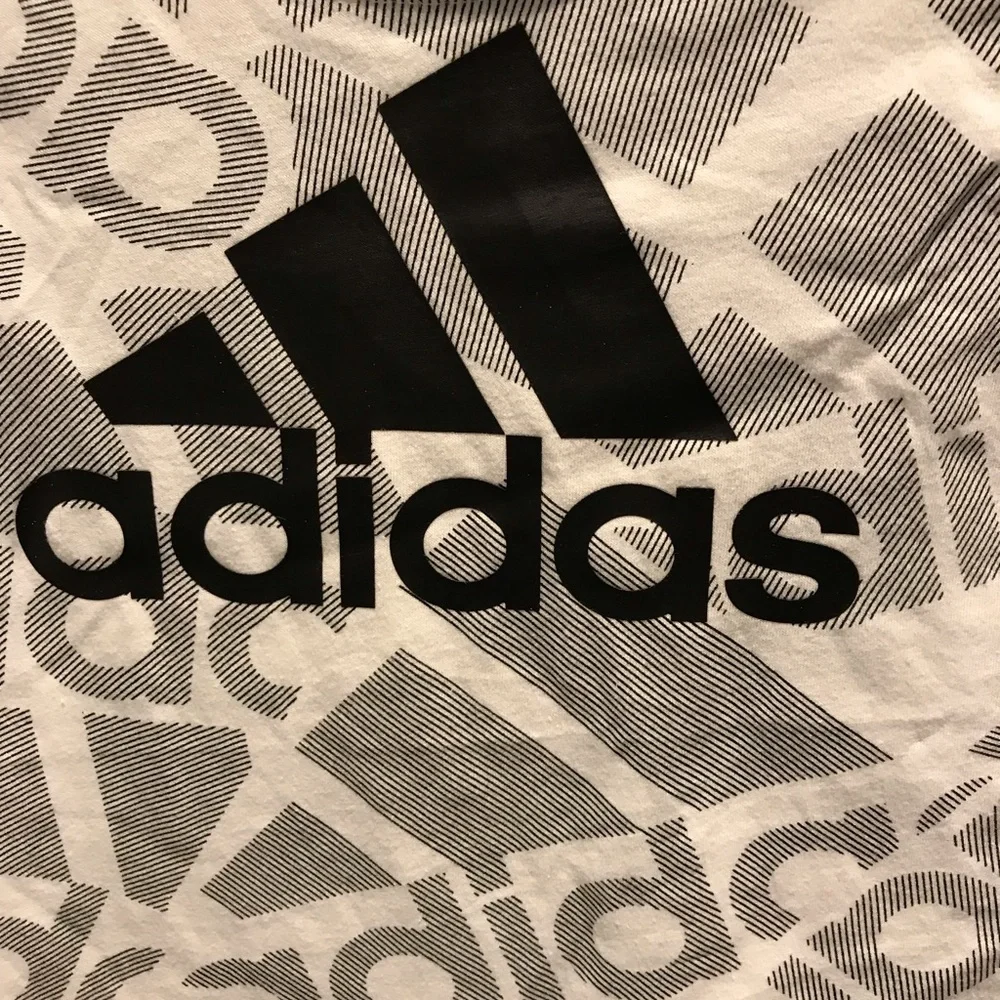 ADIDAS BOY 18 M BLACK SHORT & TEE SET & BLUE ONE PIECE & GRAY PRINT ONE PIECE - Picture 2 of 13